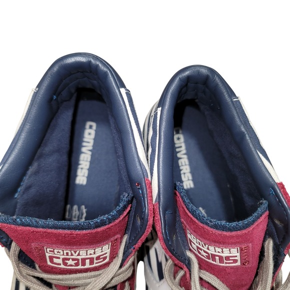 Unisex Converse‎ Con Pro Leather Skate Sneakers Striped Men 10.5 Women 12 Grunge - Picture 7 of 9